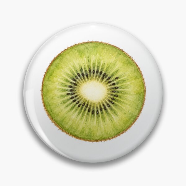 Item preview, Vintage Watercolor Kiwi Slice | Botanical Fruit Illustration designed and sold by Ethereal-Rain.