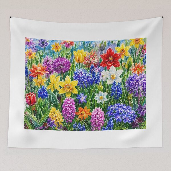 Item preview, Colourfull Crayon Draw Flowers designed and sold by erenazepeda.