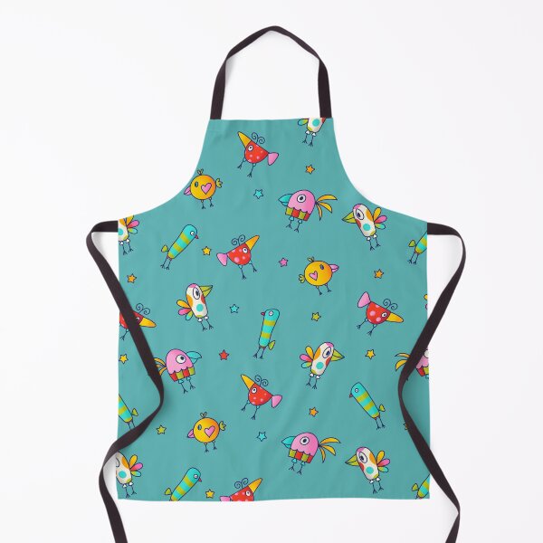 Item preview, Colorful Birds on Teal designed and sold by MissMelsa.