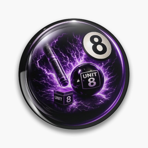 Item preview, Unit 8 After Hours Club: The Electric Purple Eight Ball Orb designed and sold by AfterDarkVisuals.