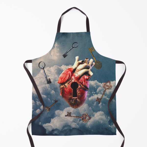 Item preview, A Thousand Unlocks – Surrealist Heart & Floating Keys Art Print designed and sold by seamless.