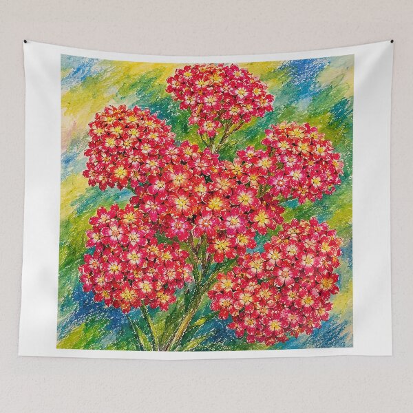 Item preview, Bright Flower crayon Drawing designed and sold by erenazepeda.