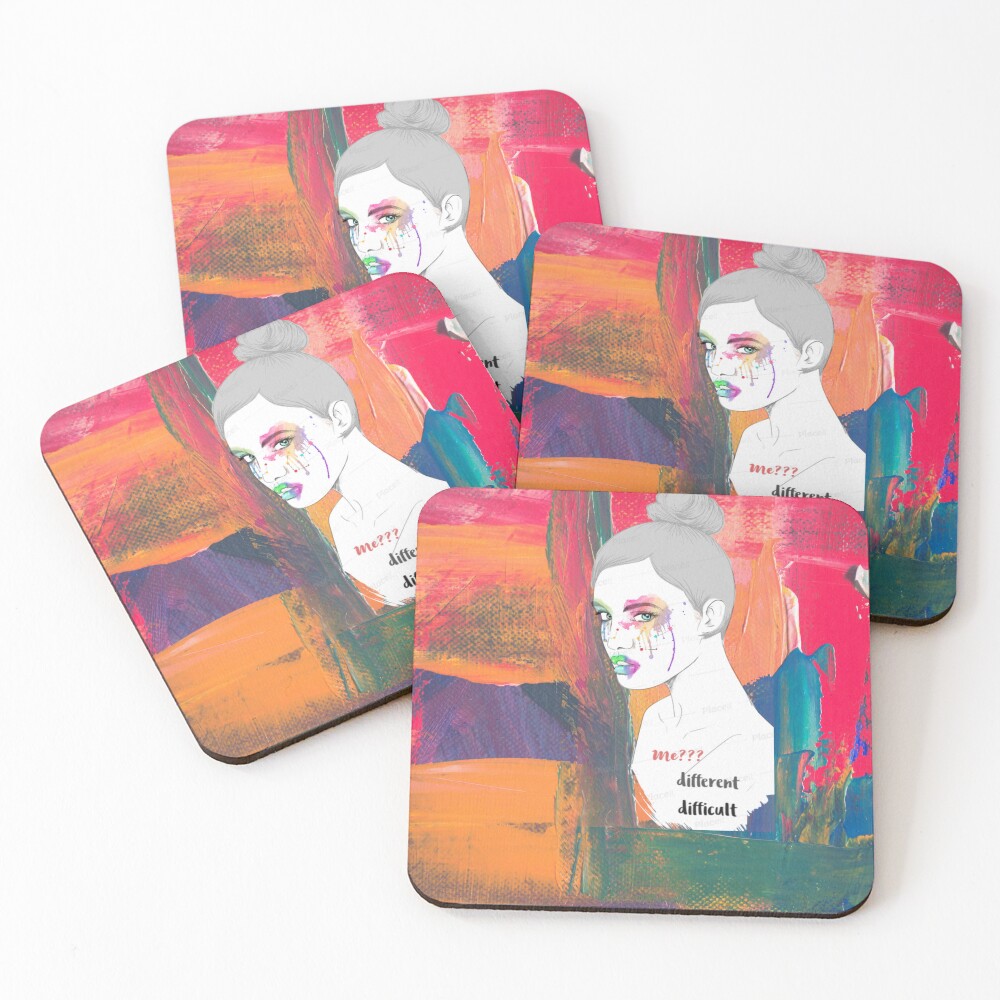 Item preview, Coasters (Set of 4) designed and sold by wittyart.