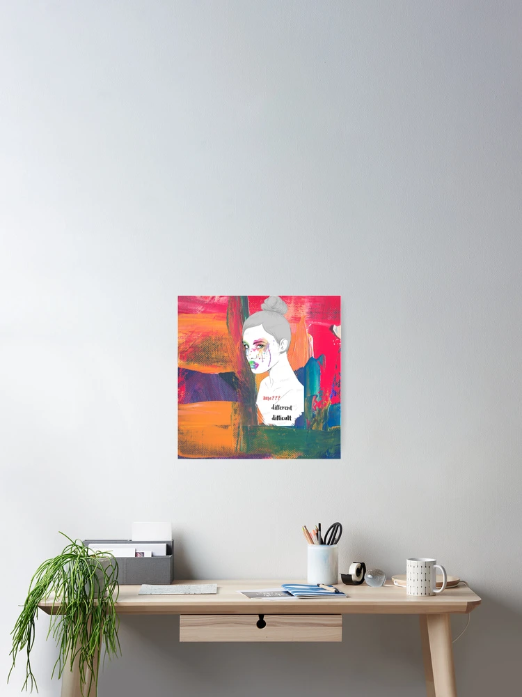 Thumbnail 2 of 3, Poster, difficult me designed and sold by wittyart.