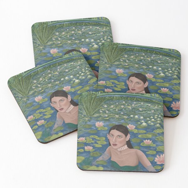 Item preview, Impressionist Monet lily pond mermaid - mermay designed and sold by SorceressApprentice.