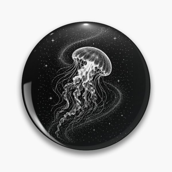 Item preview, jellyfish Diving Space Galaxy Night Sky designed and sold by SOUFIANE1991.
