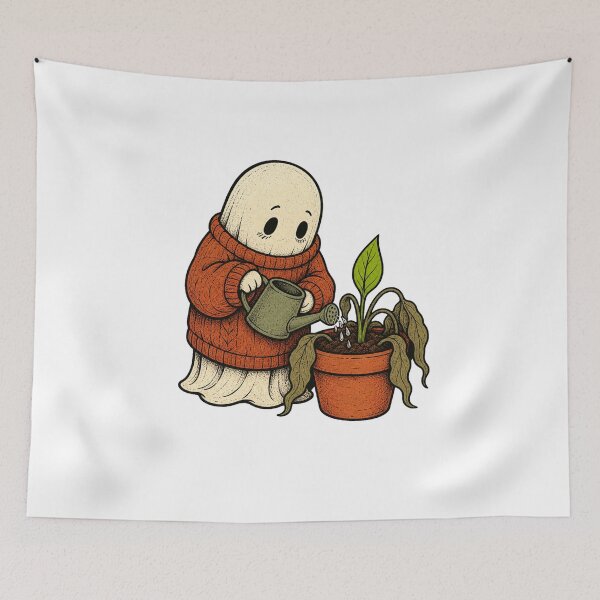 Item preview, Little Ghost Gardener and Plant designed and sold by Oni  Zuka.