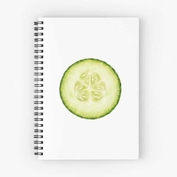 Item preview, Vintage Watercolor Cucumber Slice | Botanical Fruit & Veggie Illustration designed and sold by Ethereal-Rain.