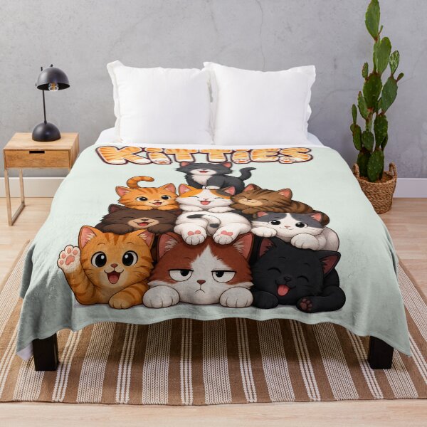 Item preview, Cute Kitties Pile - Kawaii Stacked Cats Cute Kitten Squad designed and sold by BLUESKY11a.