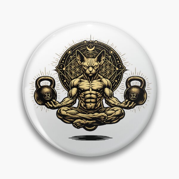 Item preview, Mystic Sphynx Kettlebell Mandala designed and sold by teemix.