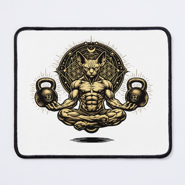 Item preview, Mystic Sphynx Kettlebell Mandala designed and sold by teemix.