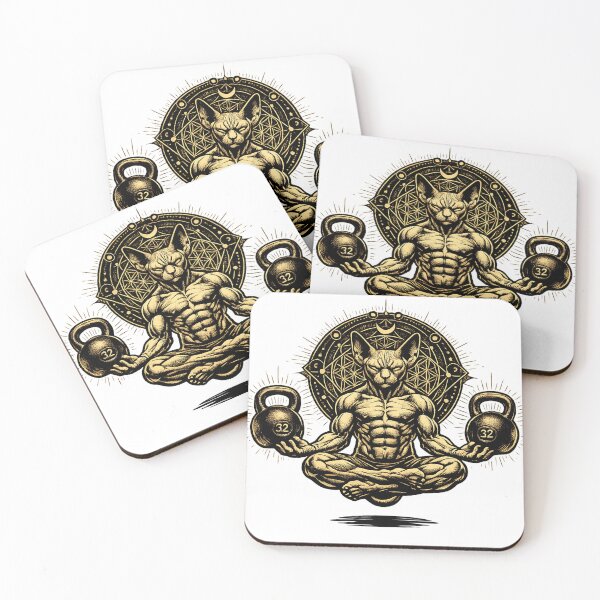 Item preview, Mystic Sphynx Kettlebell Mandala designed and sold by teemix.