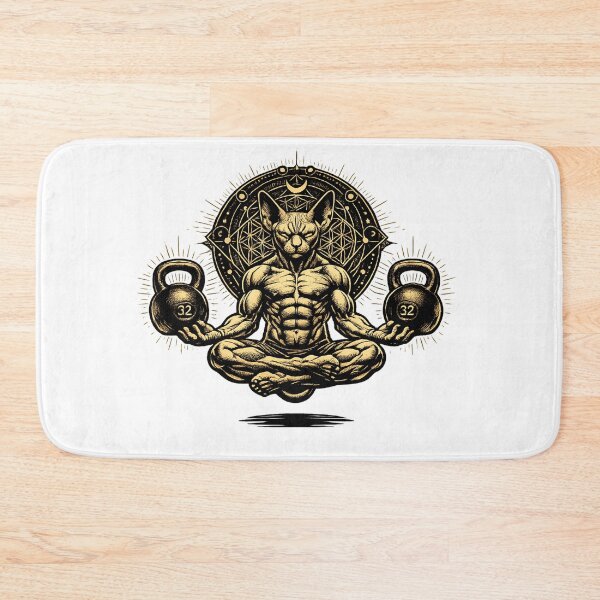 Item preview, Mystic Sphynx Kettlebell Mandala designed and sold by teemix.