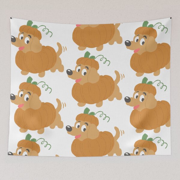 Item preview, Cute Halloween Pumpkin Dachshund designed and sold by HappySunday001.