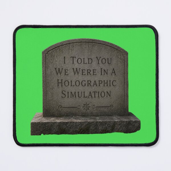 Item preview, I Told You We Were In A Holographic Simulation designed and sold by AlienAlmanac.