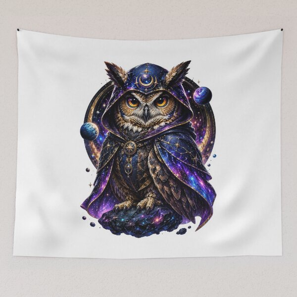 Item preview, Cosmic Owl designed and sold by VerdePegajoso.