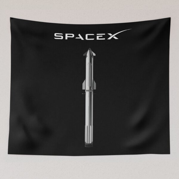 Item preview, SpaceX Starship Super Heavy Blueprint | Stainless Steel Rocket Minimalist Space Exploration T-Shirt designed and sold by Dyan4.
