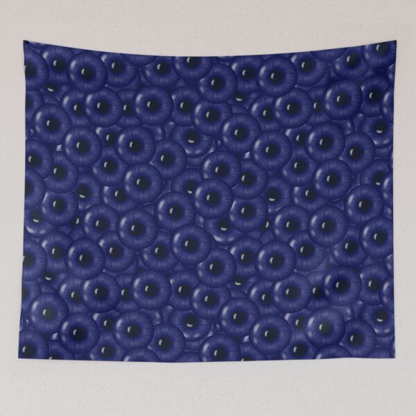 Item preview, The pattern is saturated with dark blue eyes designed and sold by Cherevan.
