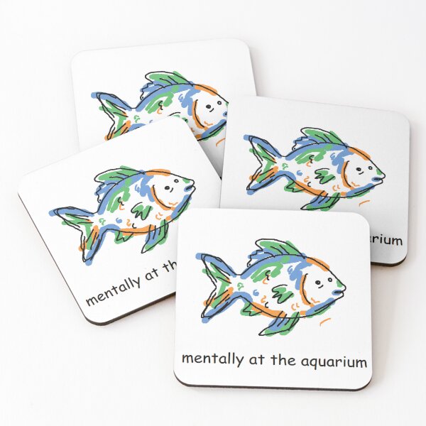 Item preview, Mentally At The Aquarium fish designed and sold by marcokawaii.