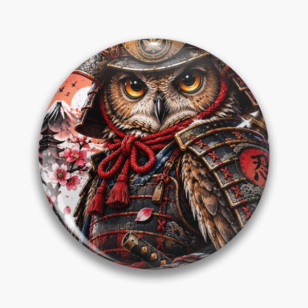 Item preview, Samurai Owl designed and sold by VerdePegajoso.