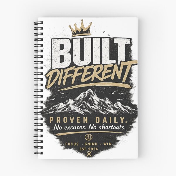 Item preview, Built Different Crown Mountain Motivational Gym Quote Classic T-Shirt designed and sold by Shubham2202.
