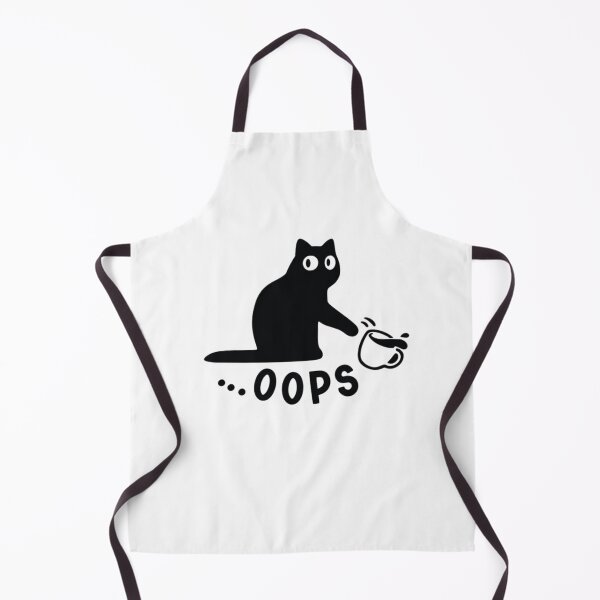 Item preview, Oops! Clumsy Cat | Funny Spilled Coffee Cat Illustration International Cat Day designed and sold by Palette & Hue.