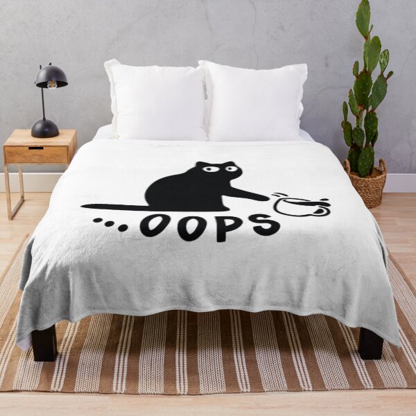 Item preview, Oops! Clumsy Cat | Funny Spilled Coffee Cat Illustration International Cat Day designed and sold by Palette & Hue.