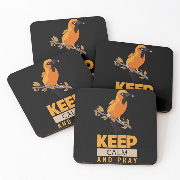 Item preview, Keep Calm and Pray Bird Illustration | Inspirational Christian Design designed and sold by KalaAkari_99.
