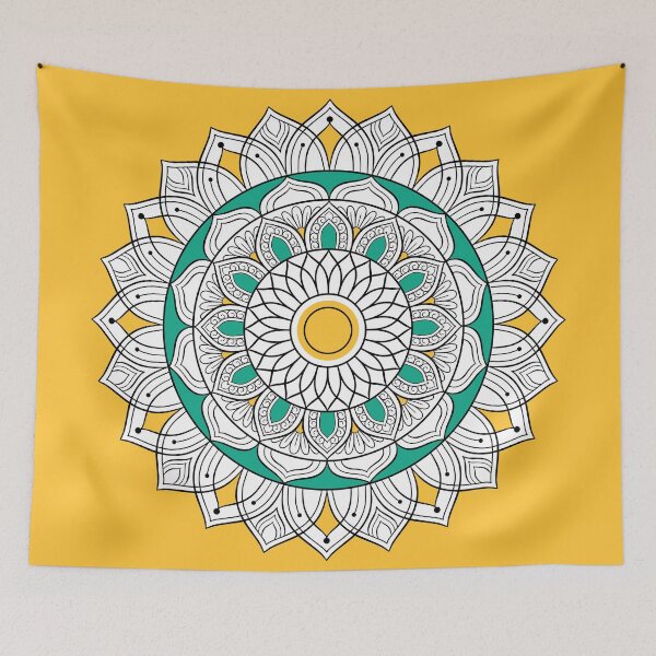Item preview, Quiet Weave Mandala — Boho Aesthetic Design designed and sold by Amy Cohas Design.