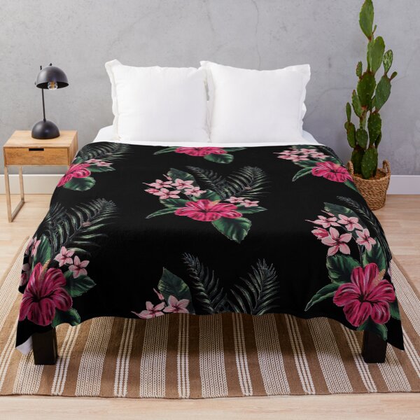 Item preview, Tropical Hibiscus and Plumeria Floral Botanical Art designed and sold by Tokraz-art.