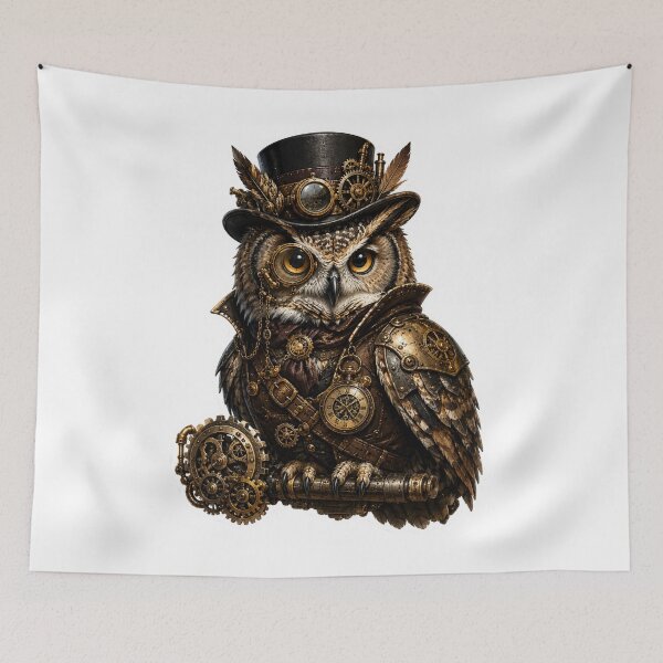 Item preview, Steampunk Owl designed and sold by VerdePegajoso.