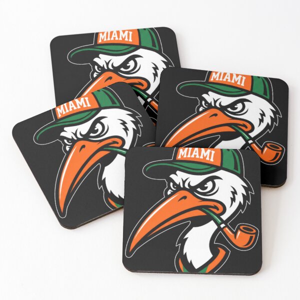 Artikelvorschau, Vintage Miami Ibis Maskottchen mit Pfeife und Kappe entworfen und verkauft von Doce Caos Criativo.
