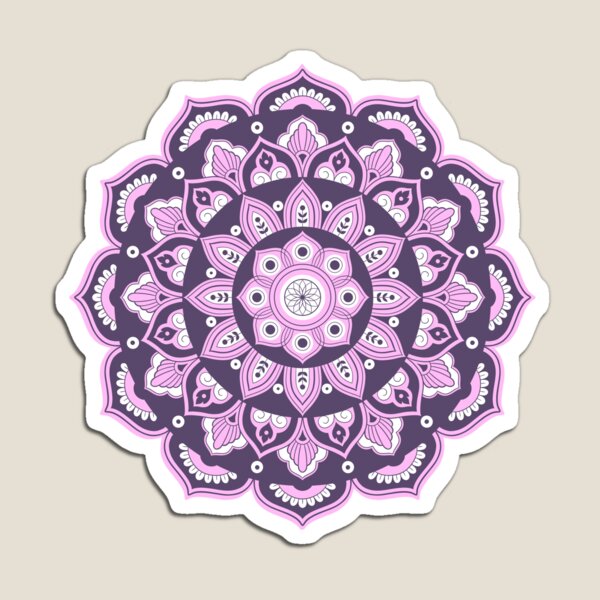 Artikelvorschau, Verträumtes symmetrisches Mandala – Beruhigende Meditationskunst entworfen und verkauft von Amy Cohas Design.