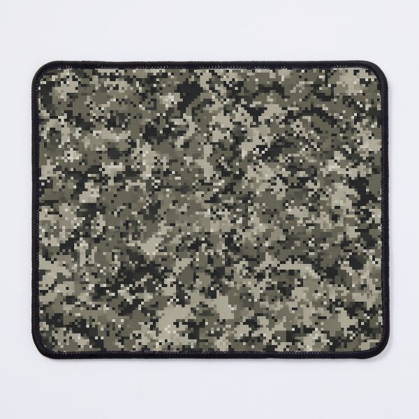 Item preview, Digital Pixel Camo Pattern - Grey Green & Black Pixelated Camouflage Design designed and sold by Nine Lives Studio.