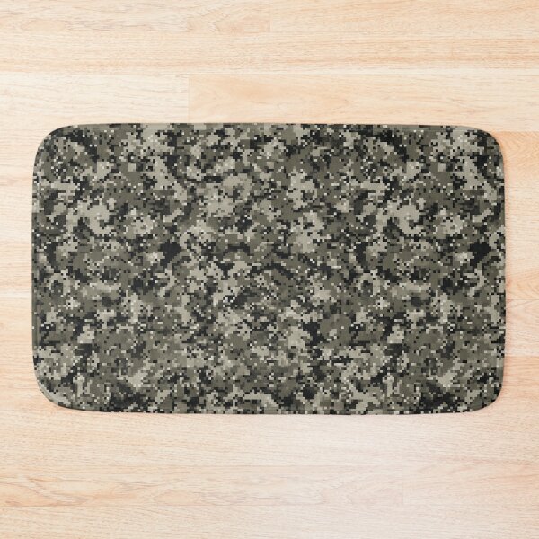 Item preview, Digital Pixel Camo Pattern - Grey Green & Black Pixelated Camouflage Design designed and sold by Nine Lives Studio.