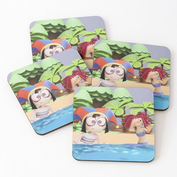 Item preview, Surreal Beach Jester & Rag Doll Summer Adventure | Colorful Digital Fantasy Art designed and sold by Billy Morfo™.