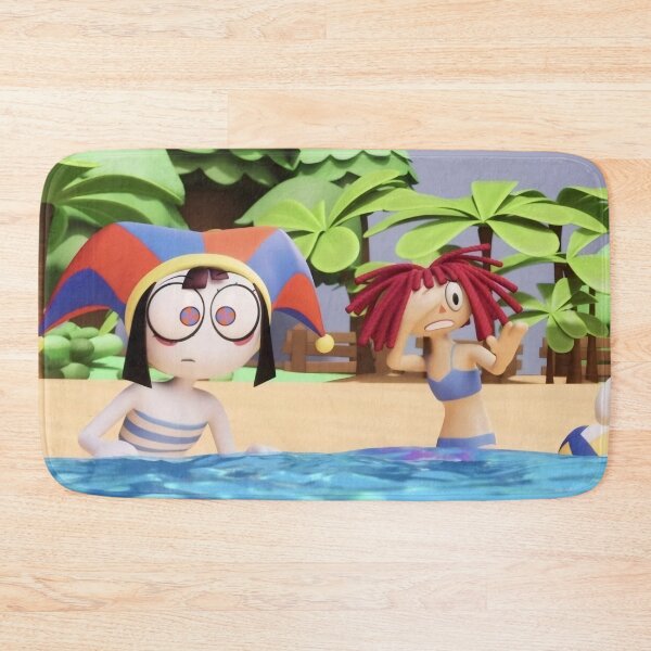 Item preview, Surreal Beach Jester & Rag Doll Summer Adventure | Colorful Digital Fantasy Art designed and sold by Billy Morfo™.