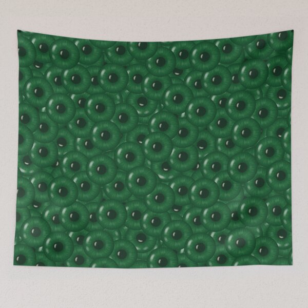 Item preview, The pattern is saturated with dark green eyes designed and sold by Cherevan.