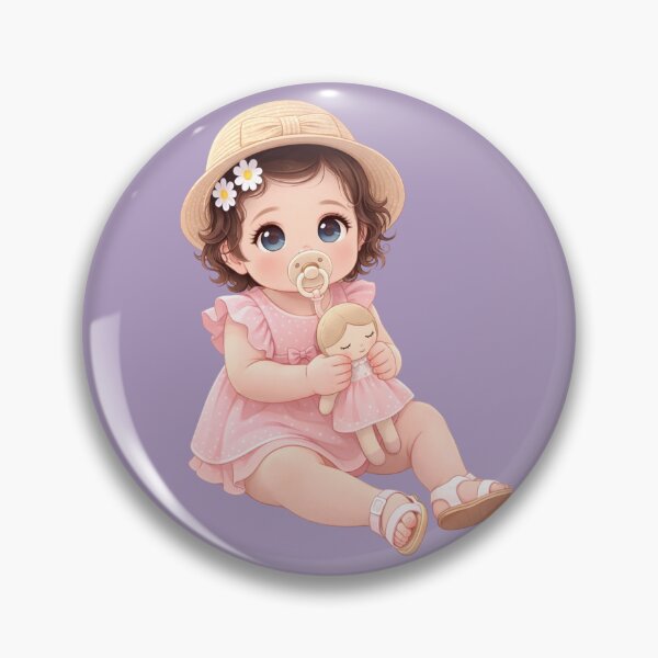 Item preview, The baby is playing with a doll designed and sold by RiverFong.