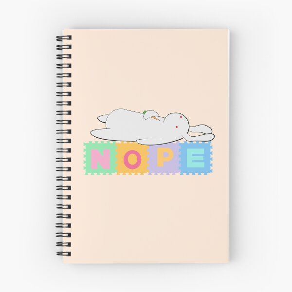 Item preview, nope foam tile print | lazy bunny sticker designed and sold by Saavaedra .
