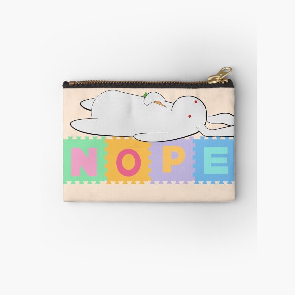 Item preview, nope foam tile print | lazy bunny sticker designed and sold by Saavaedra .