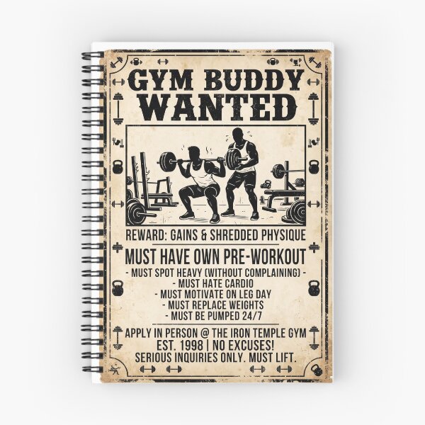 Item preview, Gym Buddy Wanted — Must Have Own Pre-Workout designed and sold by LoganDzign.