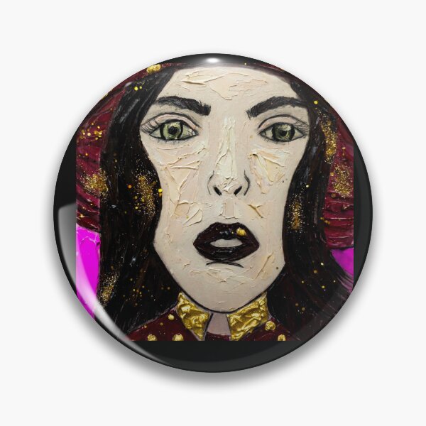 Item preview, Magenta Empress Crown Jewel | 3D Oil Painting | Gothic Dark Academia | Black Lips designed and sold by Sylwka447.