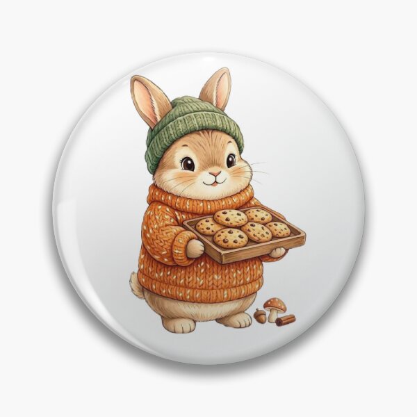 Item preview, Cozy Bunny Baking Cookies | Cute Woodland Autumn Animal Illustration designed and sold by vigzhifushions.