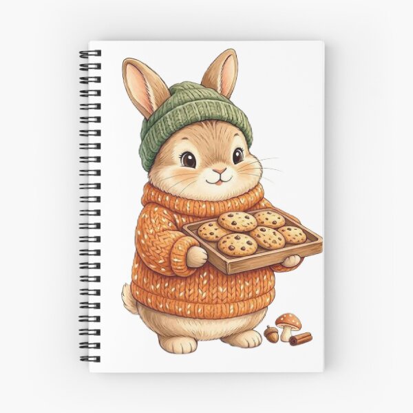 Item preview, Cozy Bunny Baking Cookies | Cute Woodland Autumn Animal Illustration designed and sold by vigzhifushions.