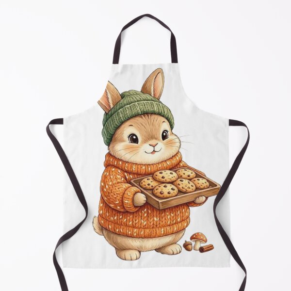 Item preview, Cozy Bunny Baking Cookies | Cute Woodland Autumn Animal Illustration designed and sold by vigzhifushions.