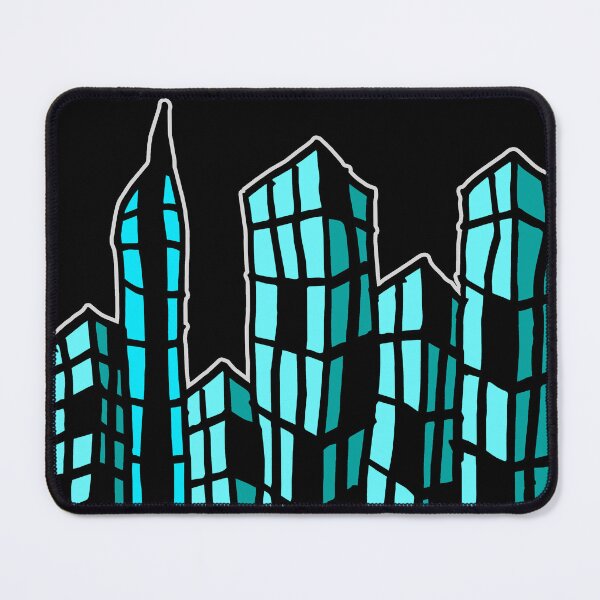 Item preview, Minimalist Wonky City Skyline Drawing designed and sold by artistomake.