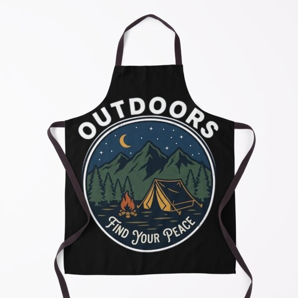 Item preview, Outdoors Find Your Peace | Vintage Camping Nature Design designed and sold by Salma.Store.