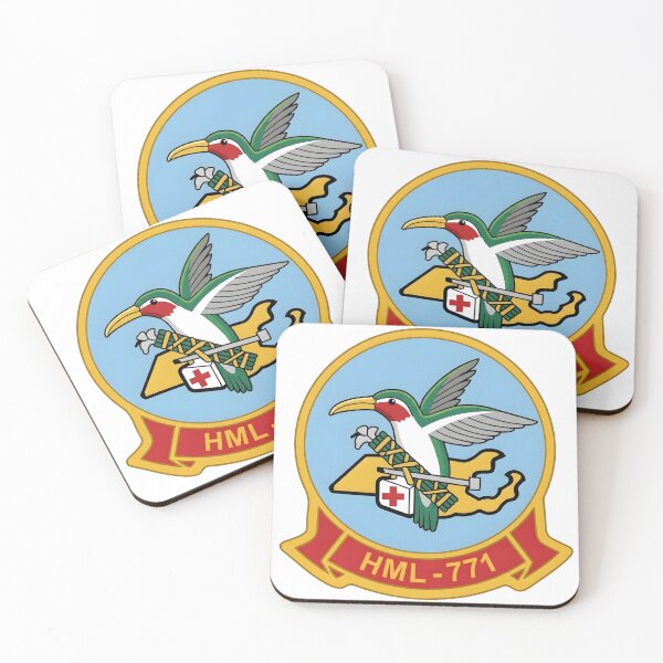 Item preview, USMC HML-771 Marine Light Helicopter Squadron Insignia designed and sold by CharlieDesings.