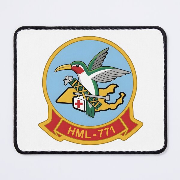 Item preview, USMC HML-771 Marine Light Helicopter Squadron Insignia designed and sold by CharlieDesings.